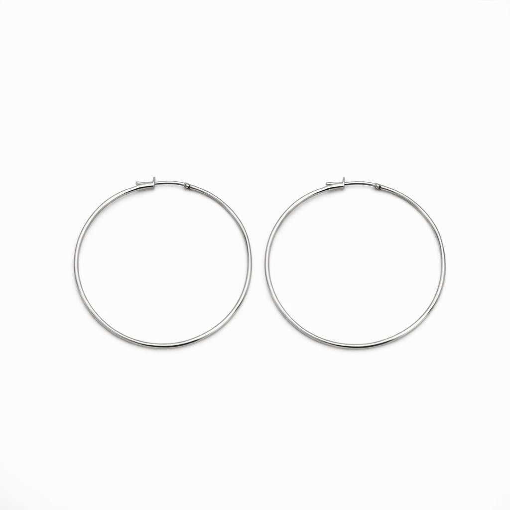 Cerchio Liscio Bold · Argento 925 Rodiato
