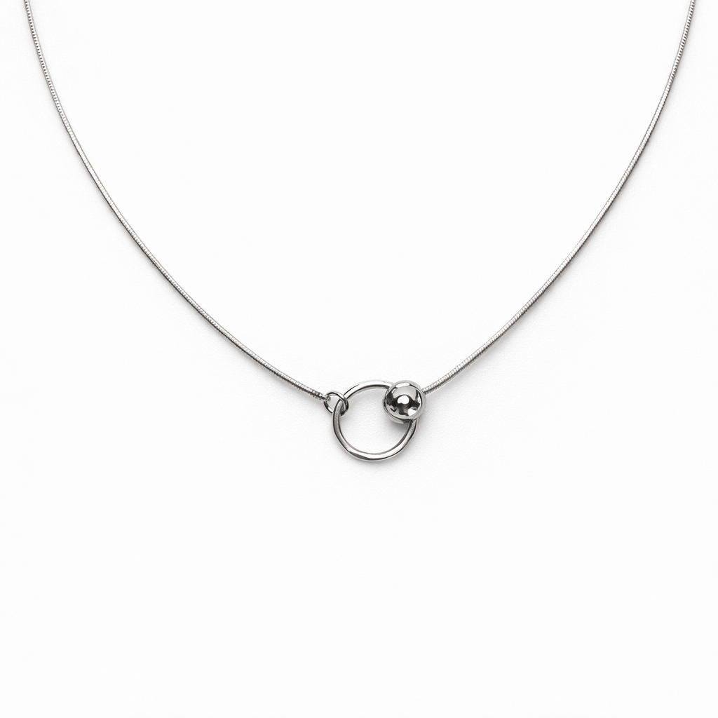 Collana Argento 925 Rodiato cm.42+3