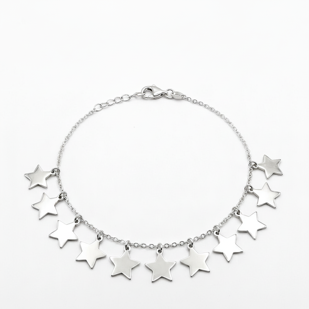 Bracciale Stelle sfondo bianco