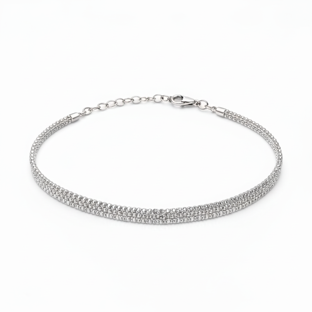 Bracciale Tre File Argento
