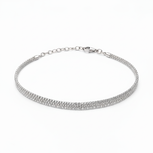 Bracciale Tre File Argento