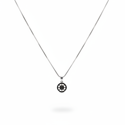 Collana maschile argento con ciondolo
