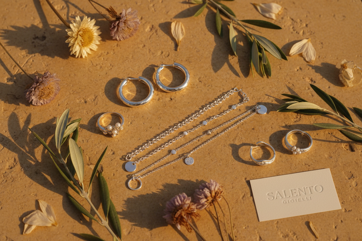 Flat lay gioielli Salento