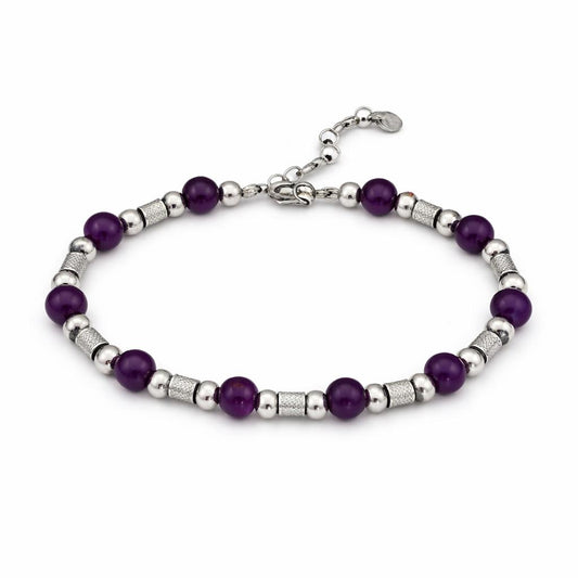 Pietra viola  e Argento · Uomo Argento 925 Rodiato