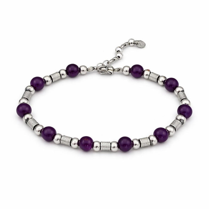 Pietra viola  e Argento · Uomo Argento 925 Rodiato