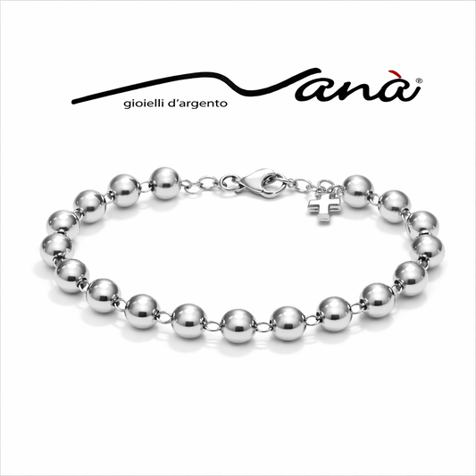 Bracciale Rosario Sacro · Argento 925 Rodiato
