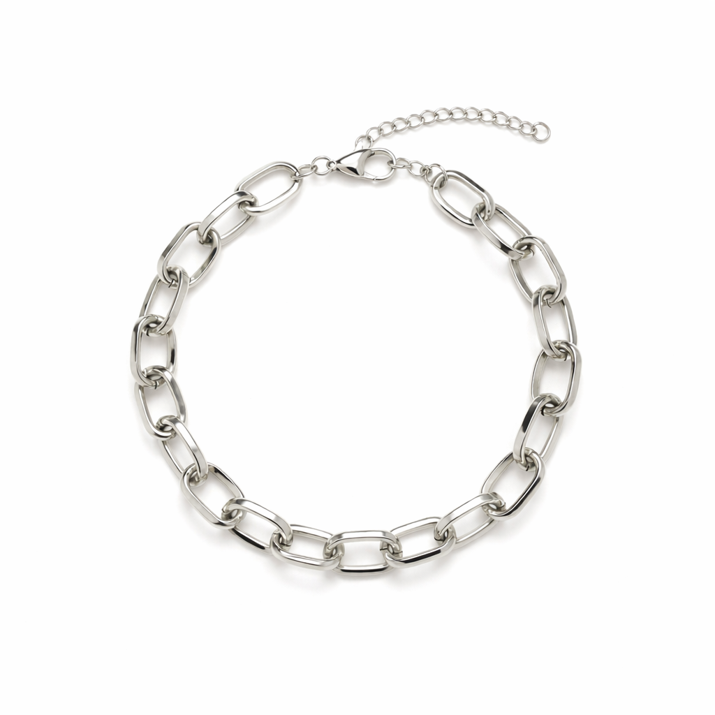 Bracciale Maglie Bold · Argento 925 Rodiato