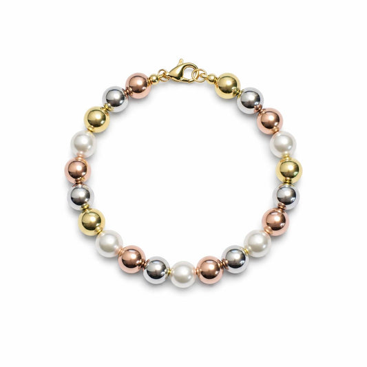 Tre Colori con Perle · Argento 925