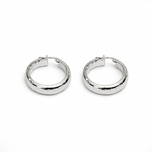 Cerchio Martellato Maxi · Argento 925 Rodiato