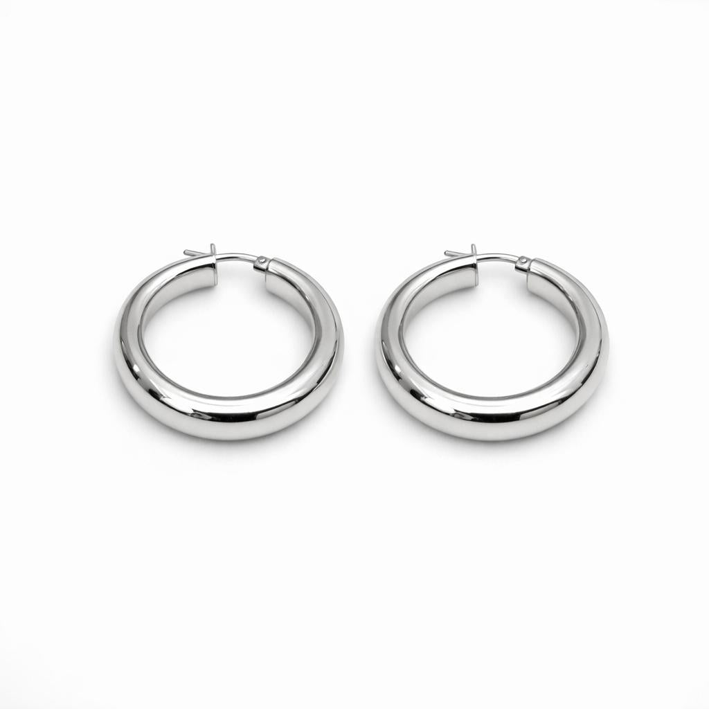 Cerchio Rodiato Bold · Argento 925 Rodiato