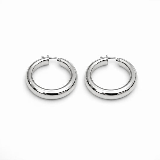 Cerchio Rodiato Bold · Argento 925 Rodiato