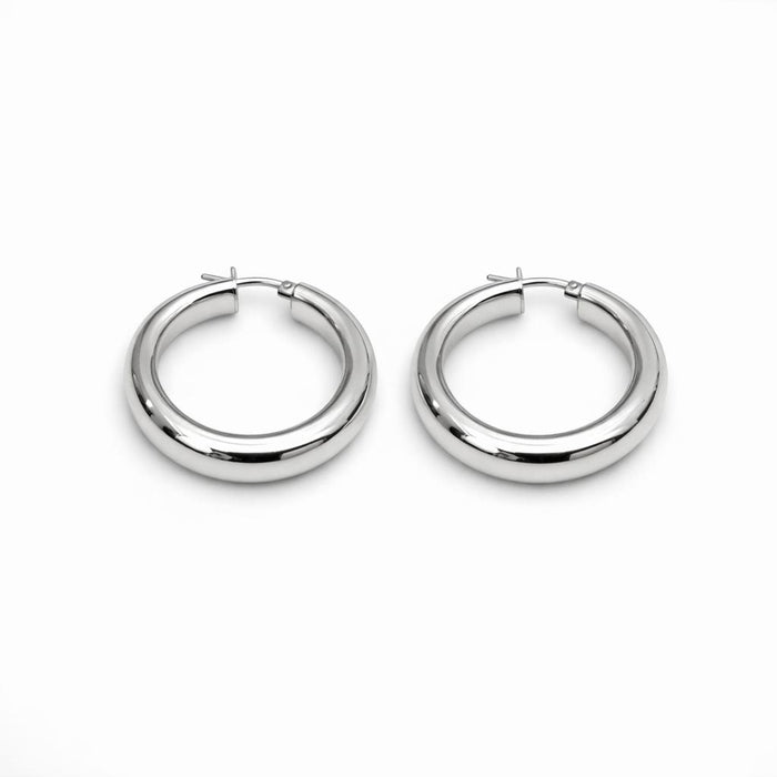 Cerchio Rodiato Bold · Argento 925 Rodiato