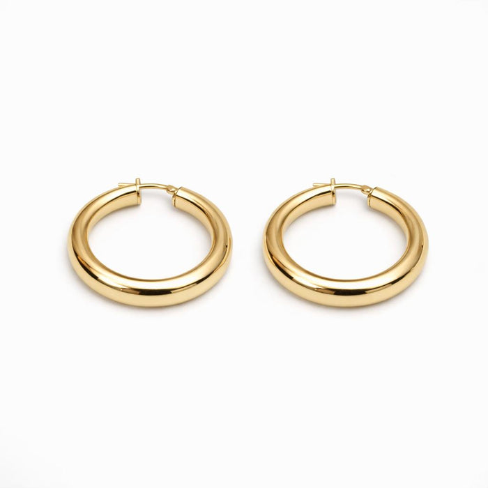 Cerchio Liscio Dorato · Argento 925