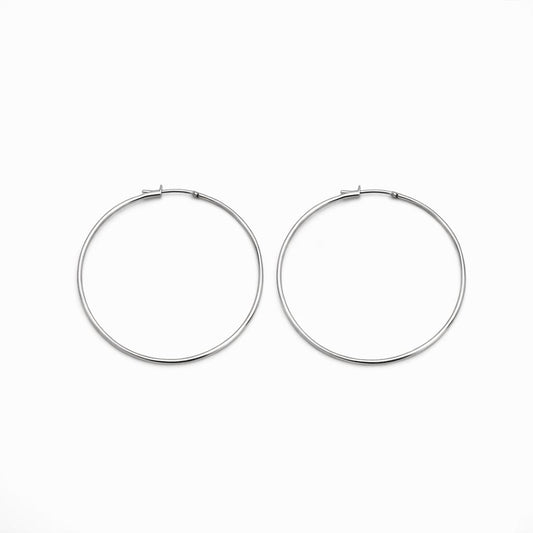 Cerchio Liscio Bold · Argento 925 Rodiato