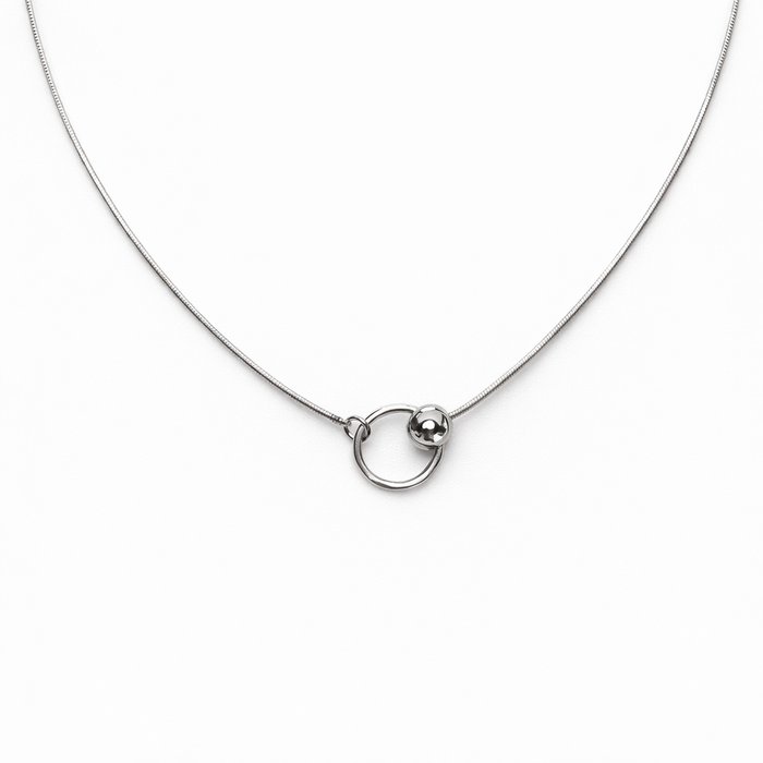 Collana Argento 925 Rodiato cm.42+3